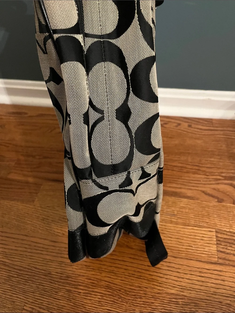 Coach Backpack in Black & Gray Signature Print F77171